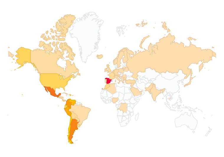 Mapa estadísticas - Villalba Interiorismo