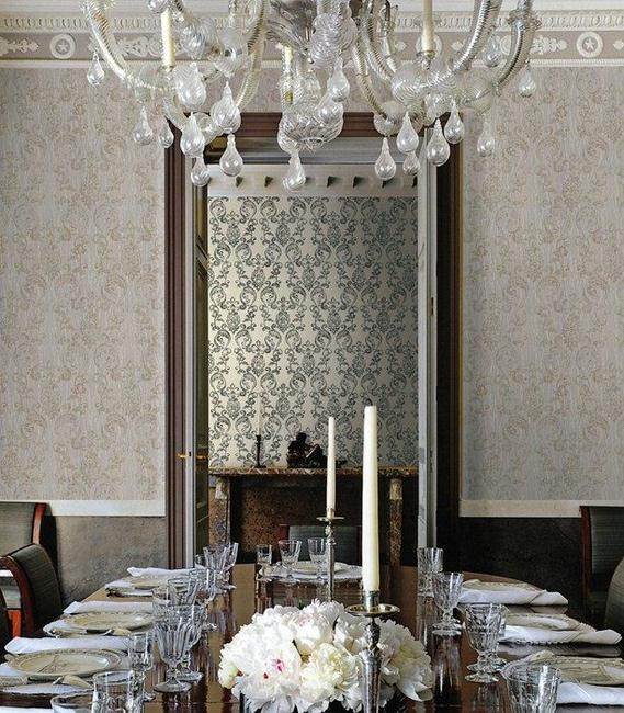 Comedor con papel pintado de Roberto Cavalli (4)  - Villaba Interiorismo