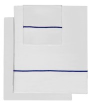 Sábana Roma bordón azul de Bassols - Villalba Interiorismo