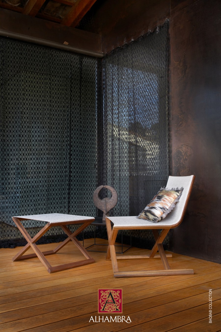 Cojín étnico colección Baobab de Alhambra - Vilalba Interiorismo