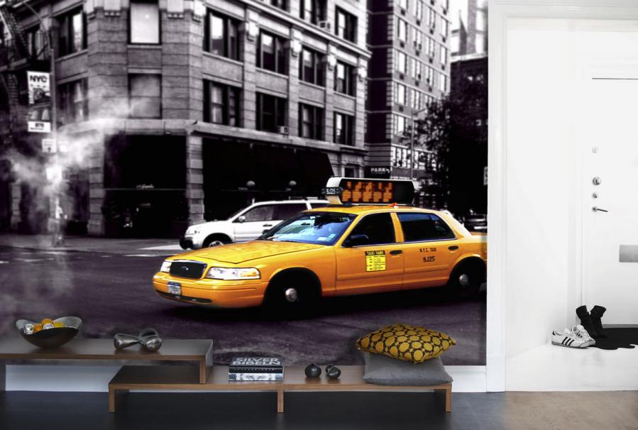 Mural papel pintado rush hour - Villalba Interiorismo