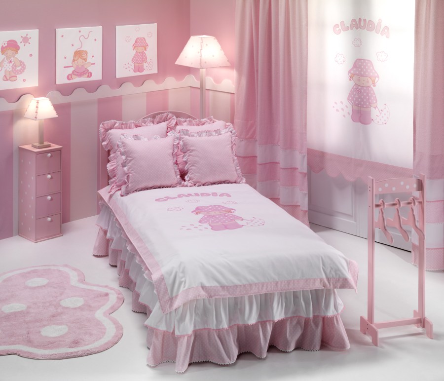 Habitación rosa pastel de Gama 2000 - Villalba Interiorismo