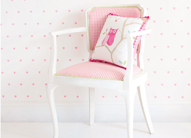 Papel de corazones de Harlequin - Villalba Interiorismo