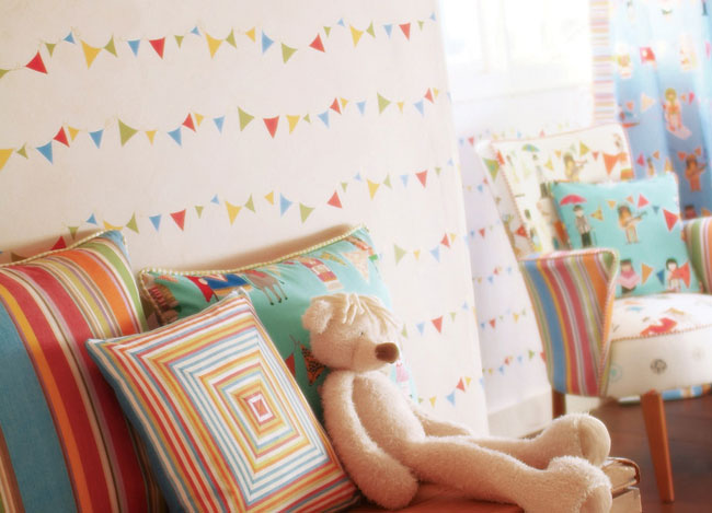 Papel pintado para habitaciones de niños - Villalba Interiorismo