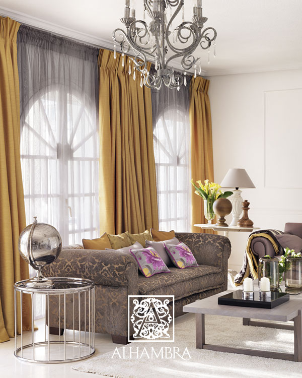 Cortinas salón - Villalba Interiorismo