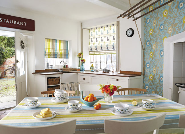 Estampados con color turquesa - Villalba Interiorismo