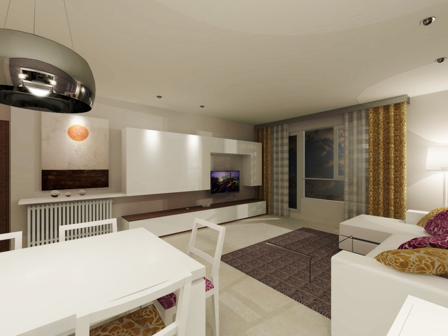 Imagen salón en 3D (4) - Villalba Interiorismo