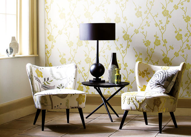 Papel pintado en verde - Villalba Interiorismo (2)