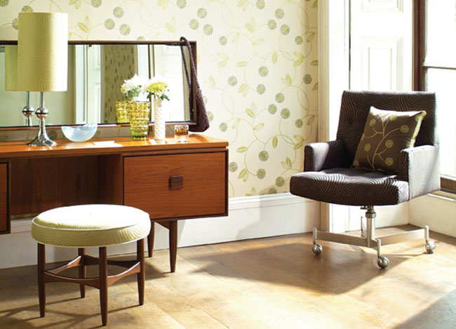 Papel pintado en verde - Villalba Interiorismo (3)