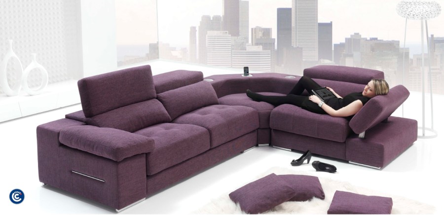 Sofá chaise longue - Villalba Interiorismo