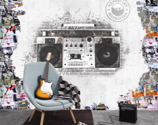 Mural Stereo de Coordonné - Villalba Interiorismo