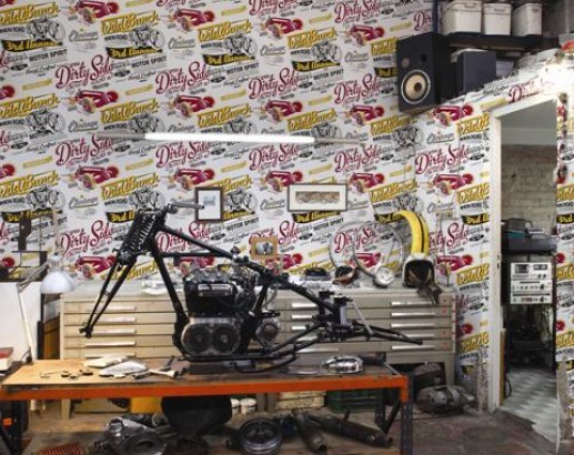 Papel pintado Vintage Rally de Coordonné - Villalba Interiorismo