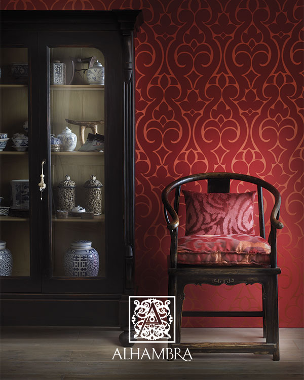 Tapizado rojo - Villalba Interiorismo