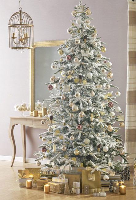 Árbol de Navidad dorado - Villalba Interiorismo