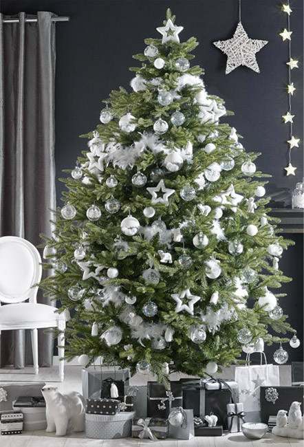 Árbol de Navidad en blanco - Villalba Interiorismo