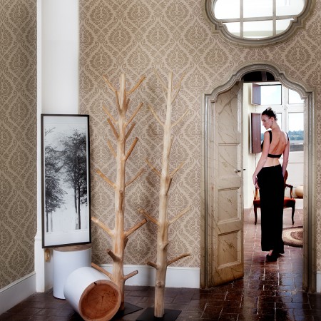 Papel pintado adamascado de Coordonné - Villalba Interiorismo