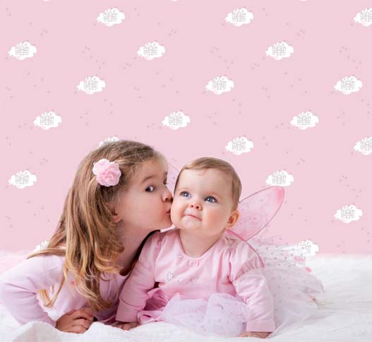 Papel pintado Habitación niñas - Villalba Interiorismo (2)