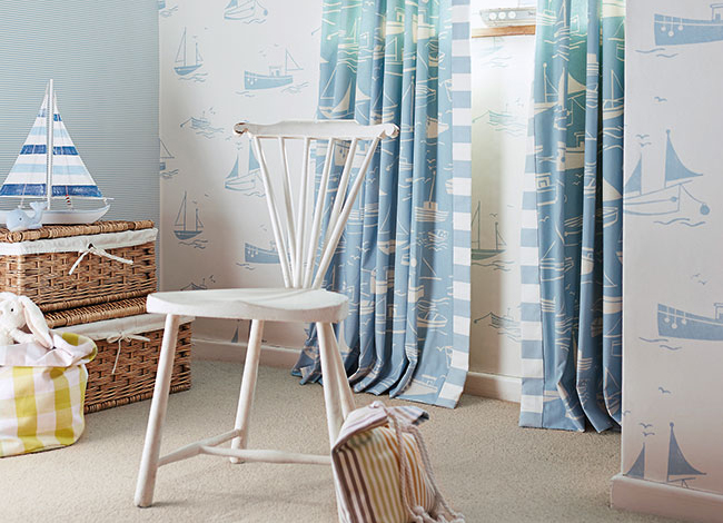 Cortinas para habitación de niños - Villalba Interiorismo