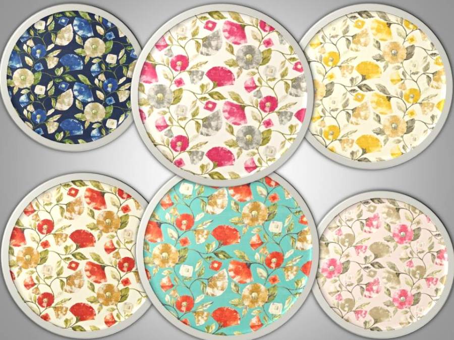 Telas estampadas de flores - Villalba Interiorismo