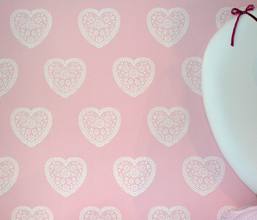 Papel Pintado Corazones - Villalba Interiorismo