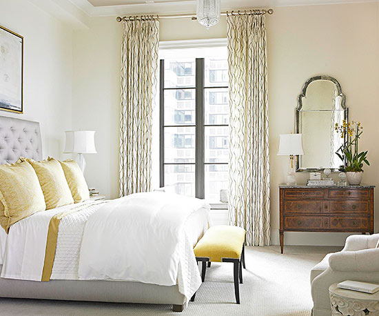 Dormitorio con amarillo - Villalba Interiorismo (2)