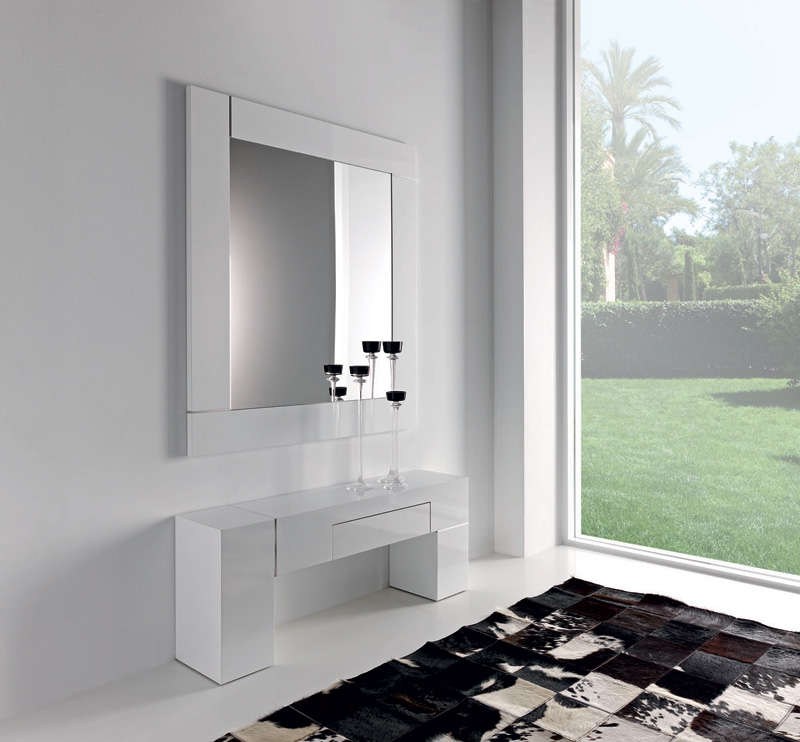 Mueble entrada con espejo (2) - Villalba Interiorismo