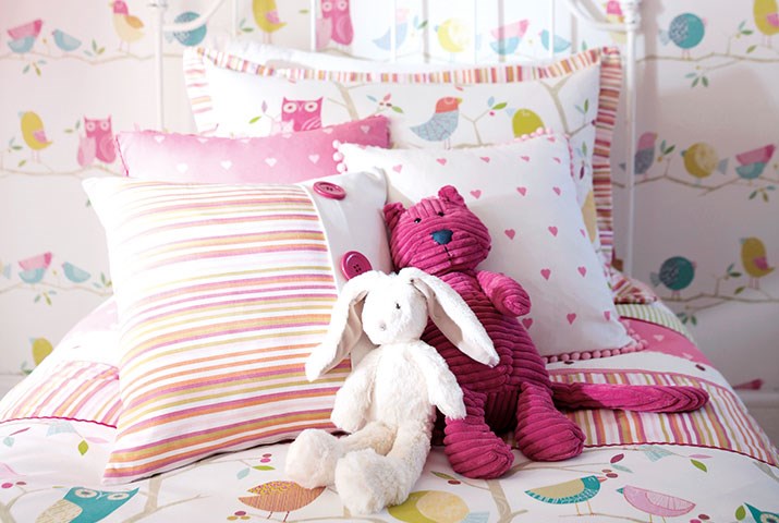 Cojines habitaciones de niñas - Villalba Interiorismo