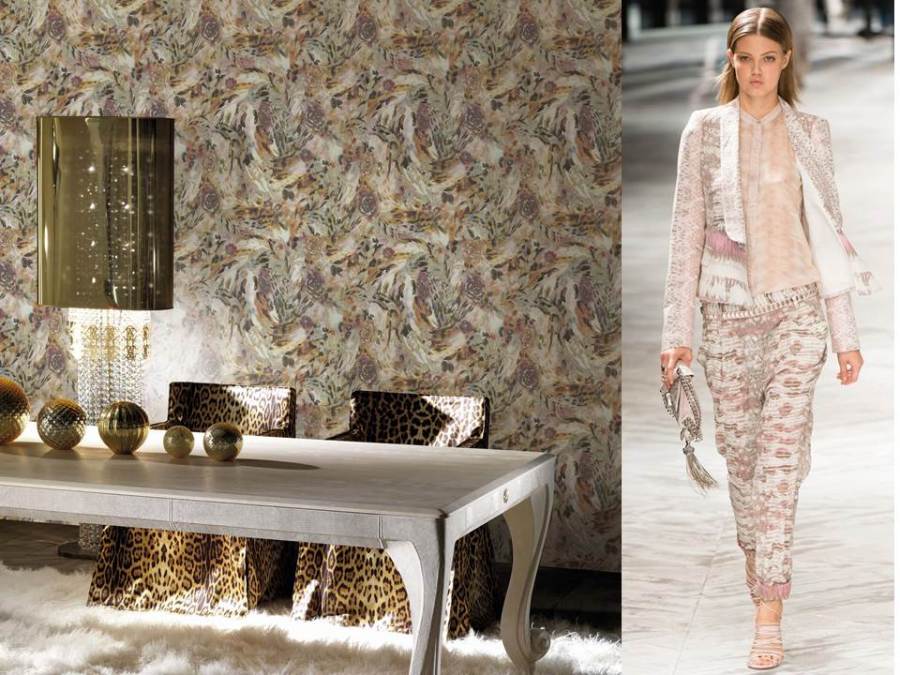 Papeles pintados de Roberto Cavalli - Villalba Interiorismo
