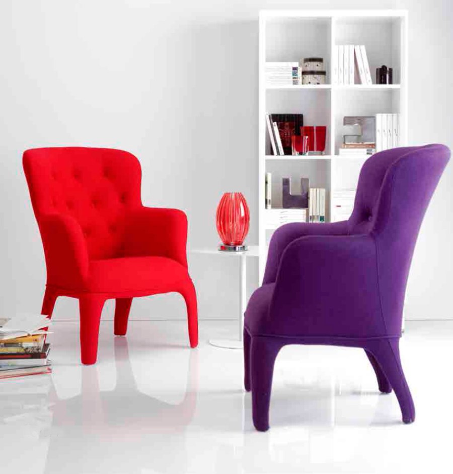 Sillón rojo - Villalba Interiorismo