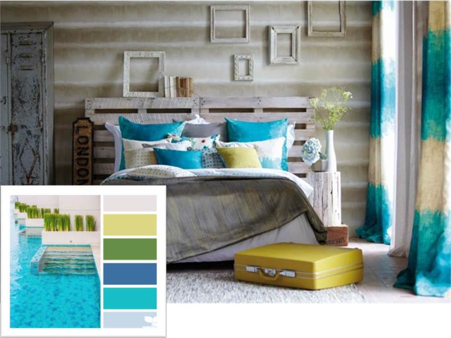 Cortinas rayas - Villalba Interiorismo