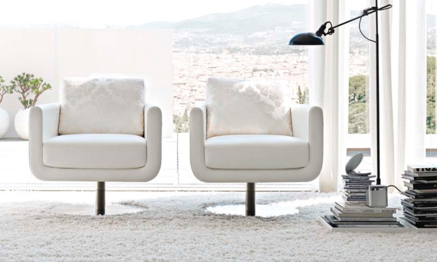Sillones blanco - Villalba Interiorismo