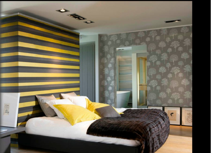 Papel pintado a rayas - Villalba Interiorismo