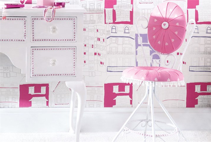 Papel pintado para habitaciones de niñas - Villalba Interiorismo (7)