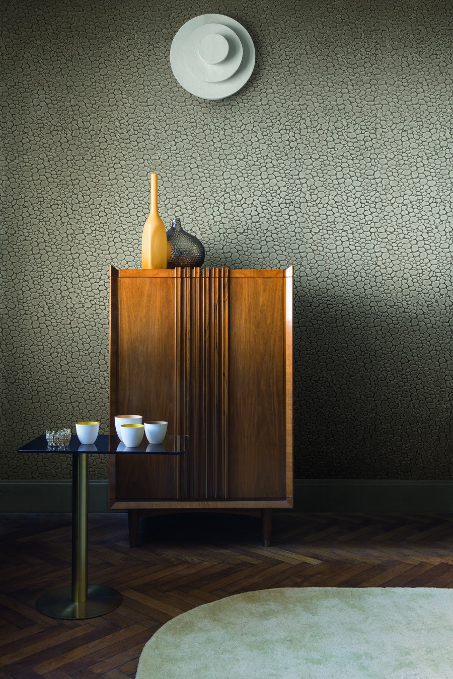 Papel pintado textura tortuga - Villalba Interiorismo