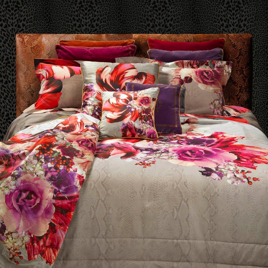 Juego funda nórdica Bouquet Pyton Roberto Cavalli Villalba Interiorismo