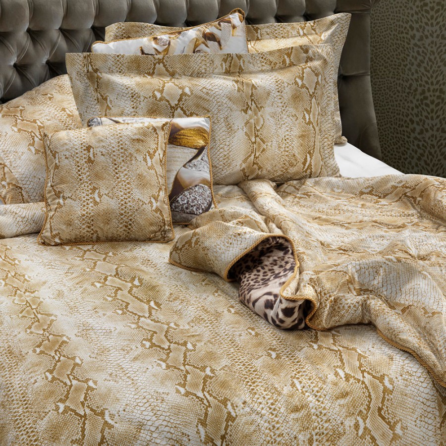 Juego funda nórdica Grace Gold Roberto Cavalli Villalba Interiorismo