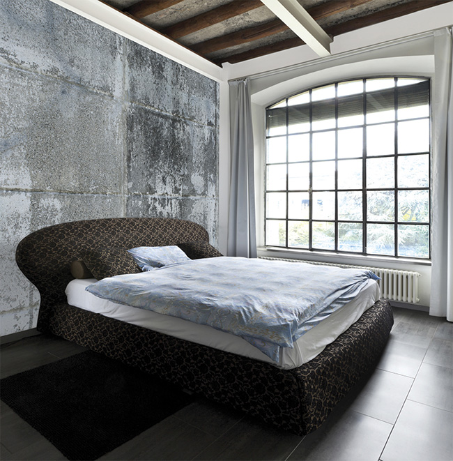 Papel pintado hormigón viejo - Villalba Interiorismo