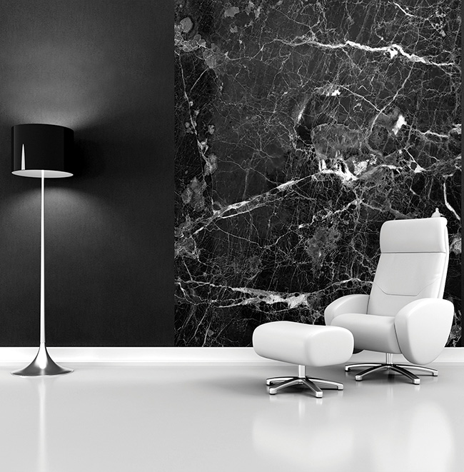 Papel pintado mármol - Villalba Interiorismo