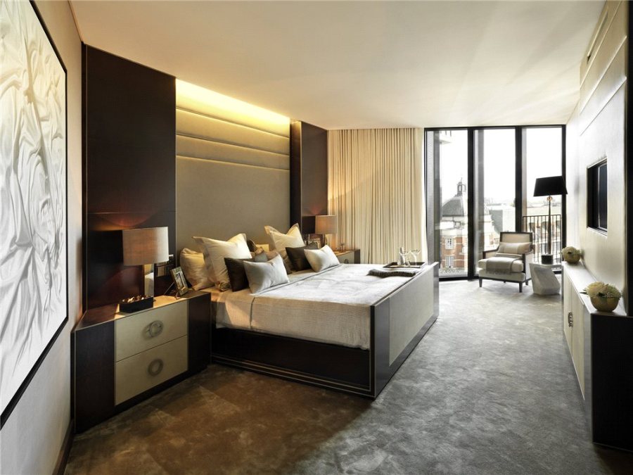 Dormitorio de lujo con textiles - Villalba Interiorismo (4)