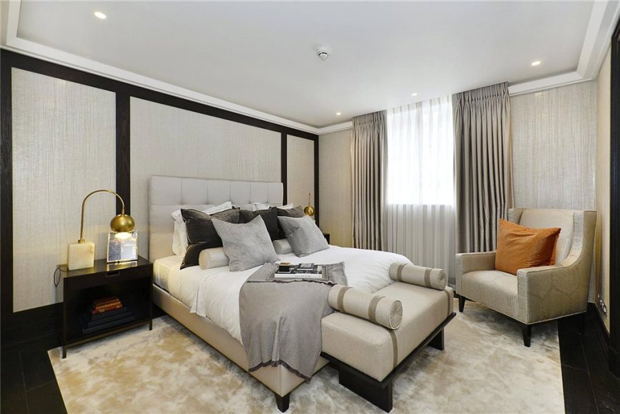 Dormitorio de lujo con textiles - Villalba Interiorismo (6)