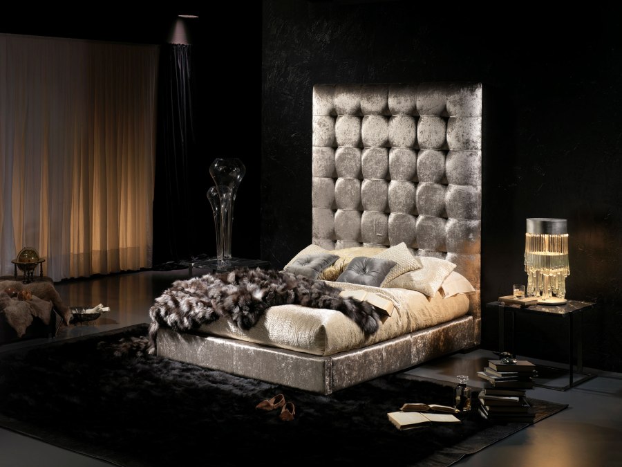 Dormitorio de lujo con textiles - Villalba Interiorismo (9)