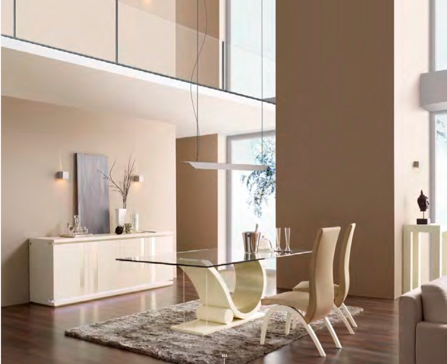 Mesa comedor de cristal moderna - Villalba Interiorismo (4)
