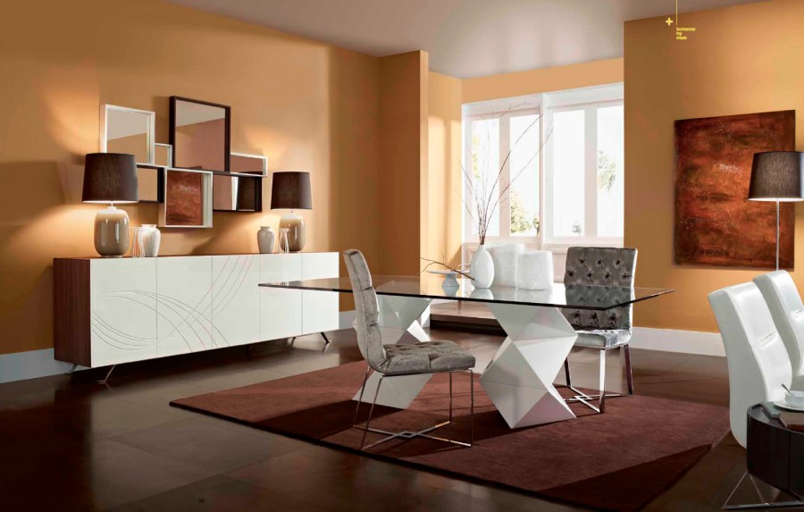 Mesa comedor de cristal moderna - Villalba Interiorismo (5)