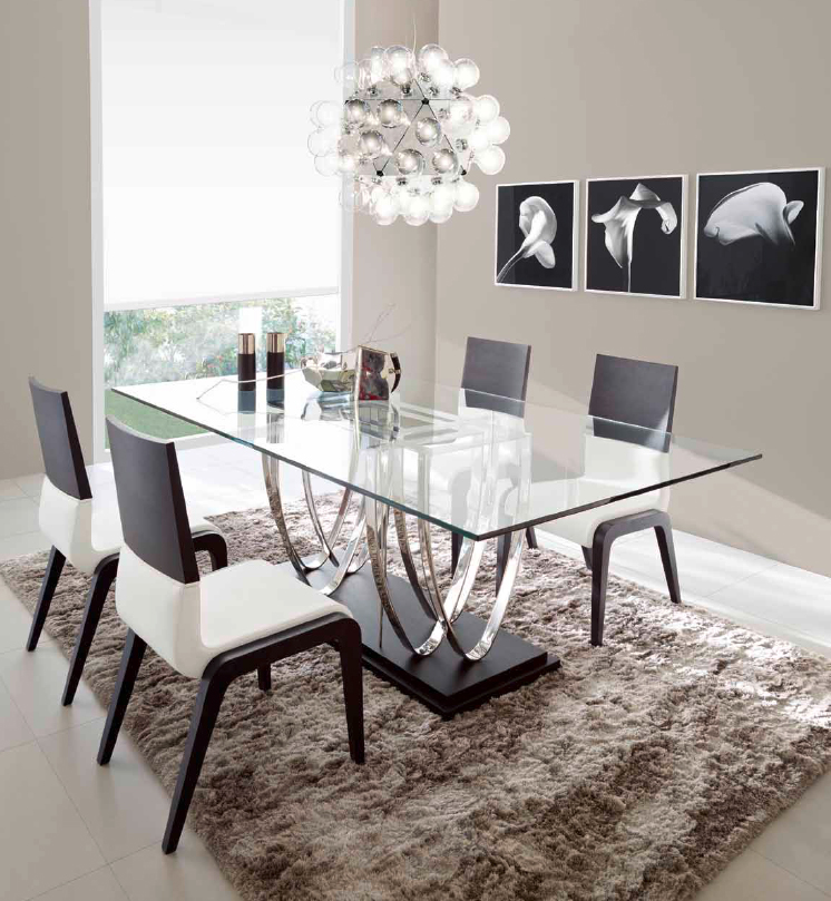 Mesa comedor de cristal moderna - Villalba Interiorismo (6)