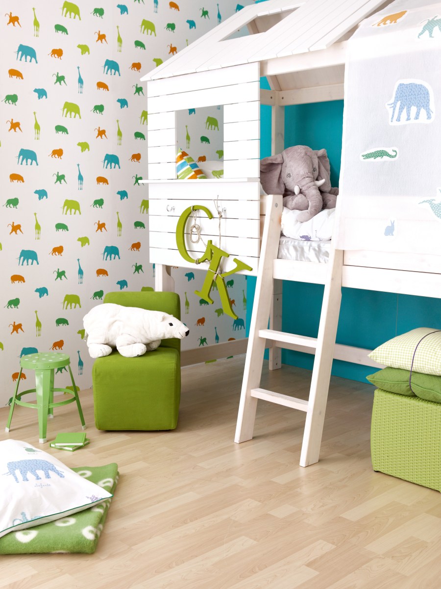 Papel pintado habitación niños - Villalba Interiorismo