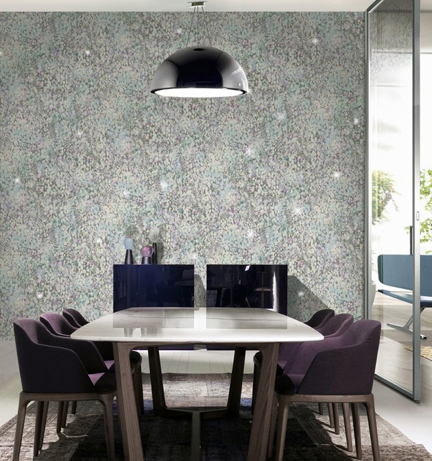 Comedor con papel pintado de Blumarine - Villalba Interiorismo (3)