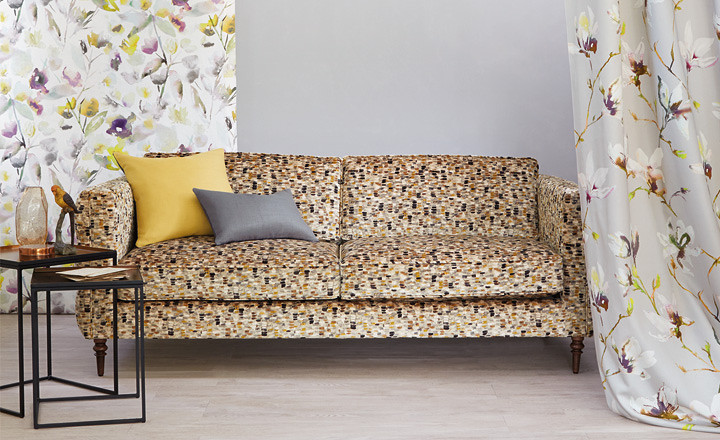 Sofá terciopelo - Villalba Interiorismo