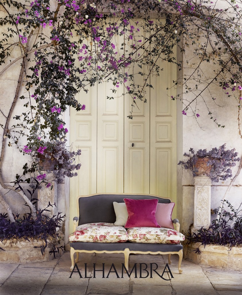 Telas de flores - Villalba Interiorismo