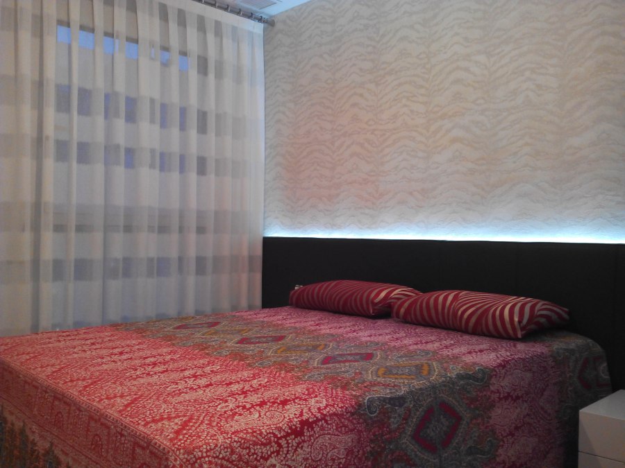 Cortina rayas horizontales - Villalba Interiorismo