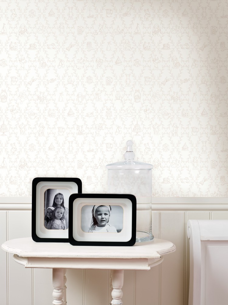 Papel pintado dormitorio bebé - Villalba Interiorismo